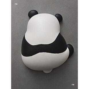 立体熊猫装饰墙贴墙洞电线墙面遮丑装饰盖卫生间遮挡墙壁贴画