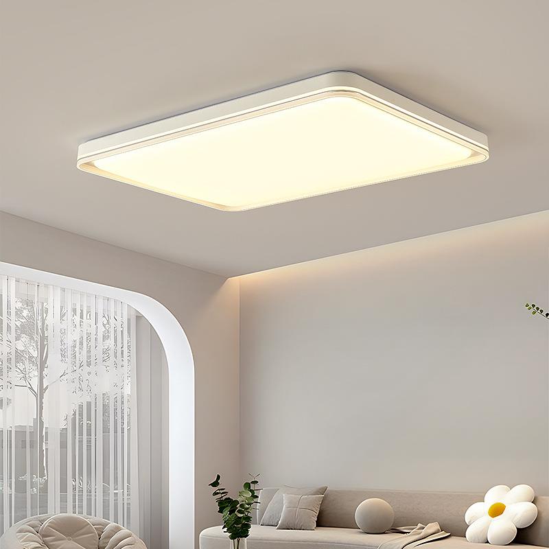 北欧客厅吸顶灯全光谱护眼无频闪超薄卧室书房间客厅中山全屋灯具