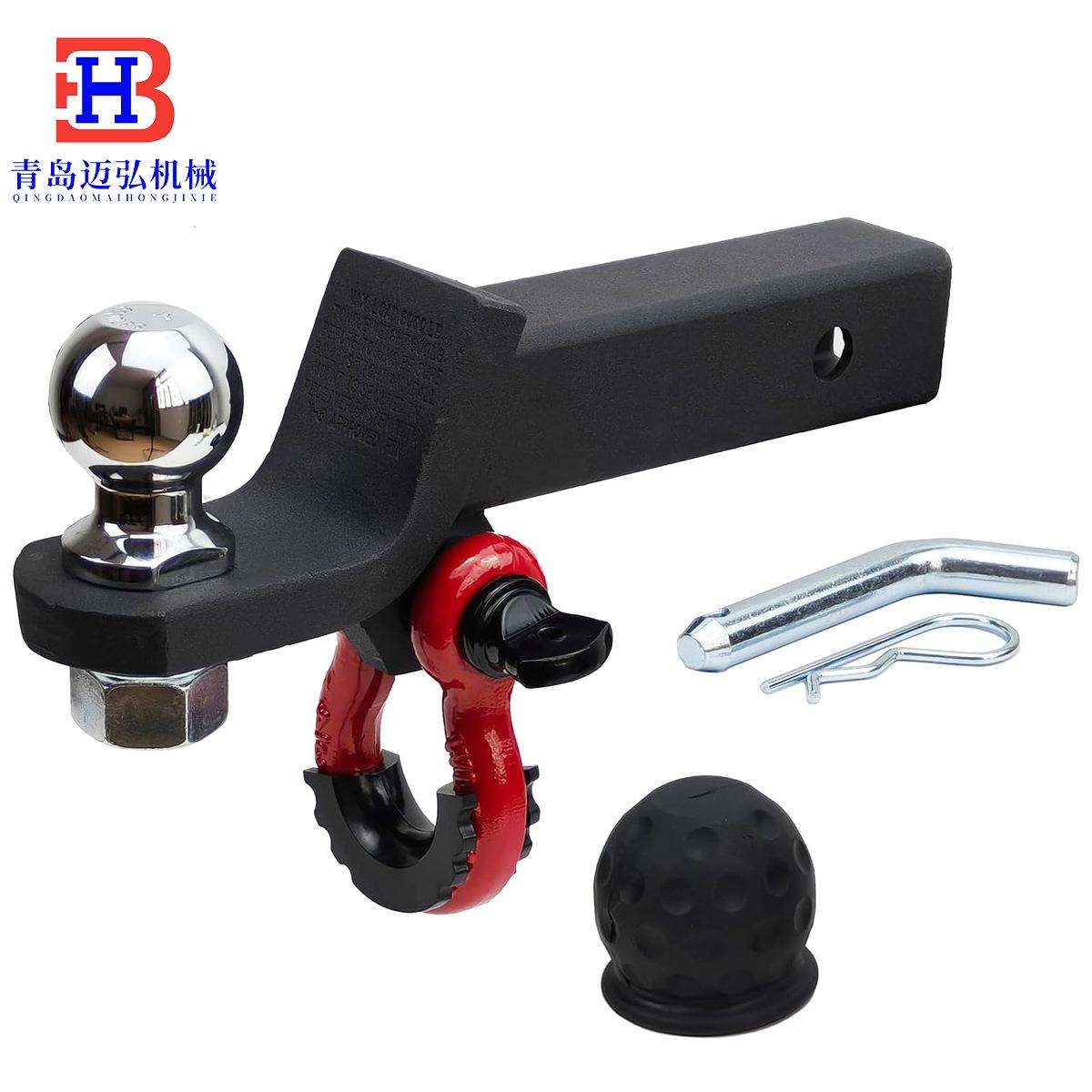 厂家加长焊接方口拖车臂拖车钩带球头卸扣套装越野拖挂房车改装件