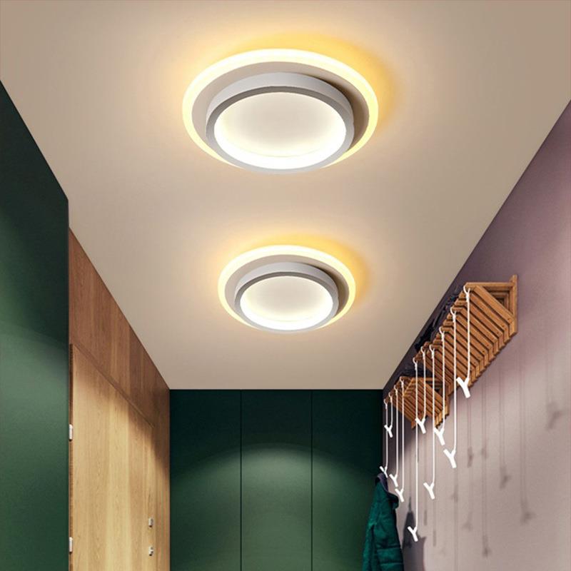 北欧创意LED节能过道灯简约现代入户阳台吸顶灯温馨大气卧室灯具