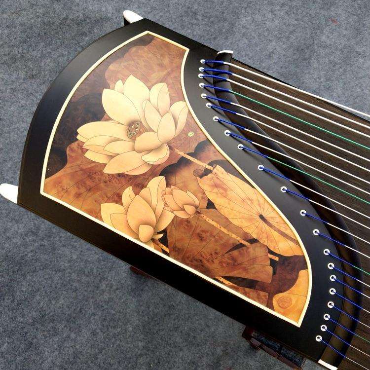 扬州古筝 厂家直销 厂家古筝 紫檀荷塘月色款古筝 专业演奏级