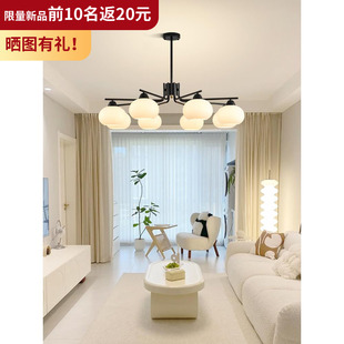 北欧复古风灯具现代简约大气轻奢餐厅主灯Z535 客厅吊灯2025年新款