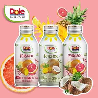 都乐菠萝椰子西柚气泡果汁饮品