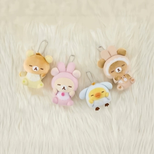 日版baby轻松熊rilakkuma 睡梦兔宝宝轻松熊公仔玩偶毛绒礼物