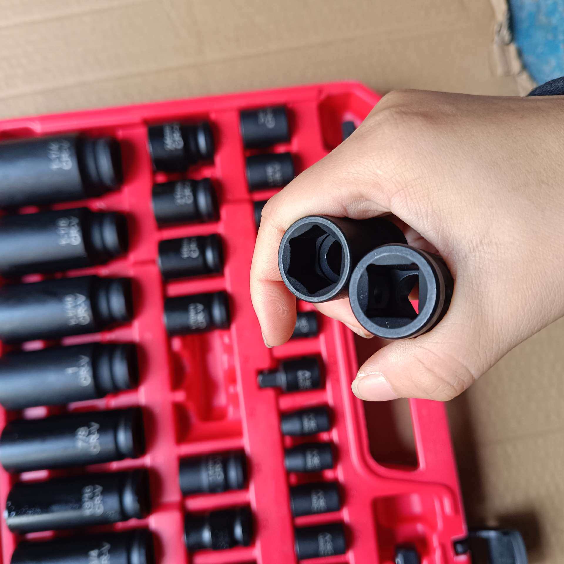 KT3/8系列50pc48件气动套筒全套套装DT长短套筒组风动套筒37PCS