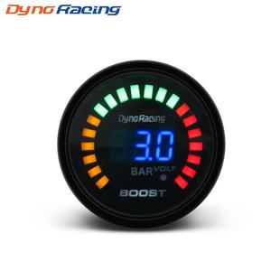 数字显示 汽车改装 LED刻度 涡轮增压表bar 52MM 12V通用赛车仪表