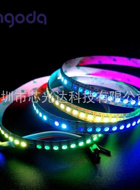 工厂直销WS2813B断点续传144 LED低压5V单点单控可编程数码软灯带