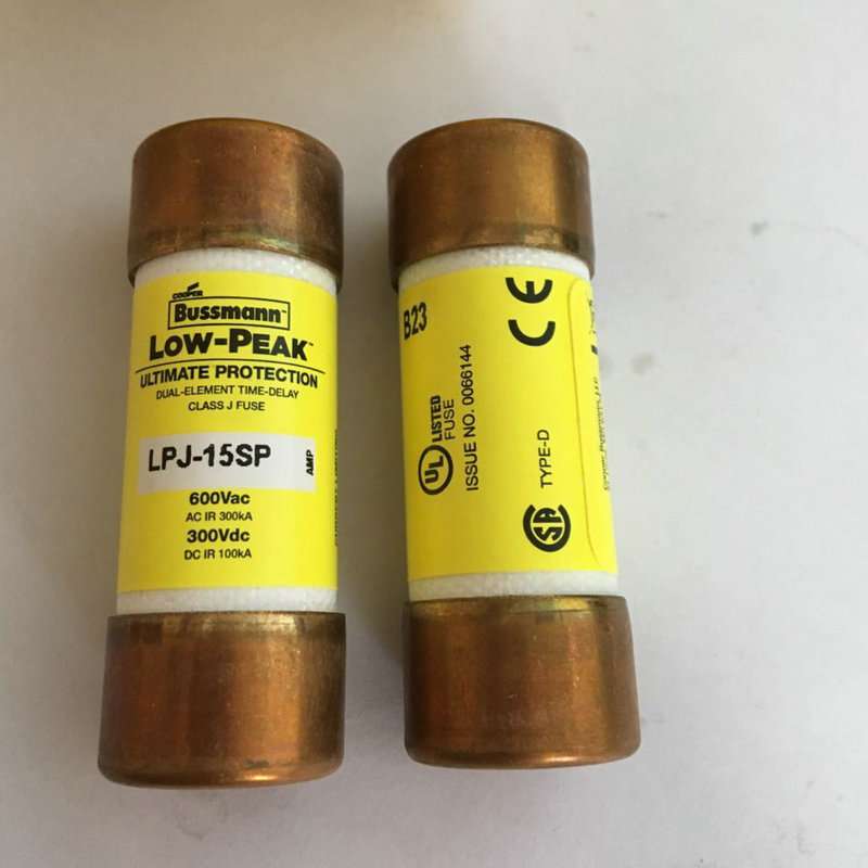 BUSSMANN保险丝熔断器 LPJ-15SP快速熔断器21*57mm管式熔断器15A