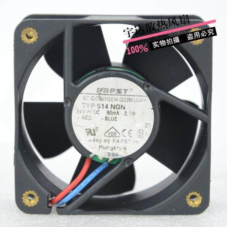 原装德国papst TYP614NGN 24V 2.1W 88mA 60*60*25MM高端设备风扇