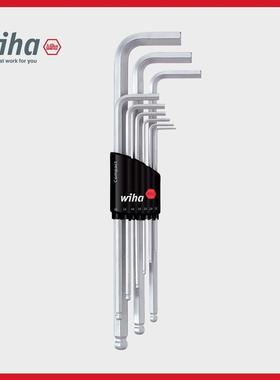 wiha威汉球头紧凑型L扳手01418内六角套装多功能短柄便携六方板子