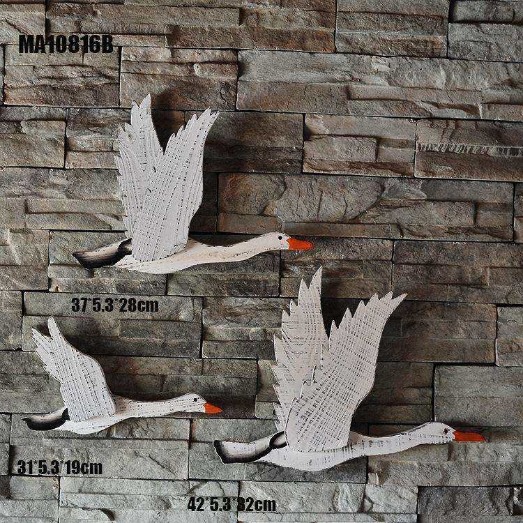 新品地中海三件套飞鸟 树桩鸟 大雁海鸟 创意家居饰品 MA10816