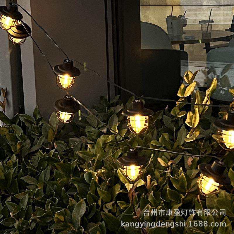太阳能led复古灯串挂钩灯罩花园庭院阳台节日装饰灯造景户外,3C数码配件,USB灯,淘宝优惠券,粉丝福利购,淘宝优惠卷