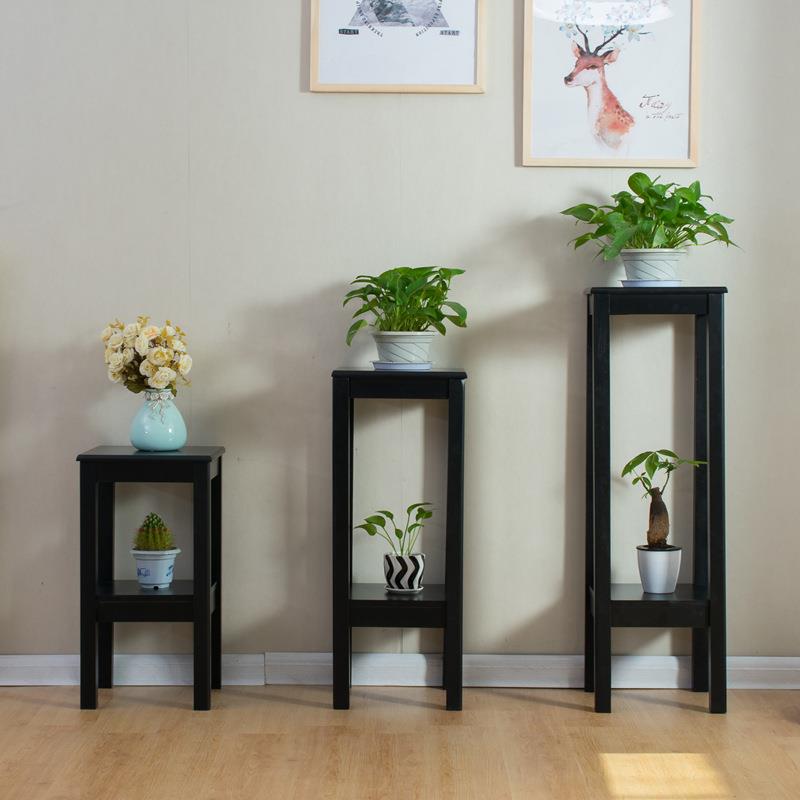 R$H实木简约花架多层家用室内阳台客厅摆件置物架绿萝靠墙落地式l