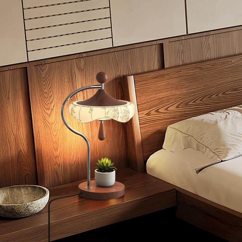 led装饰台灯床头卧室布艺夜灯宋氏美学古典中古式居家室内台灯
