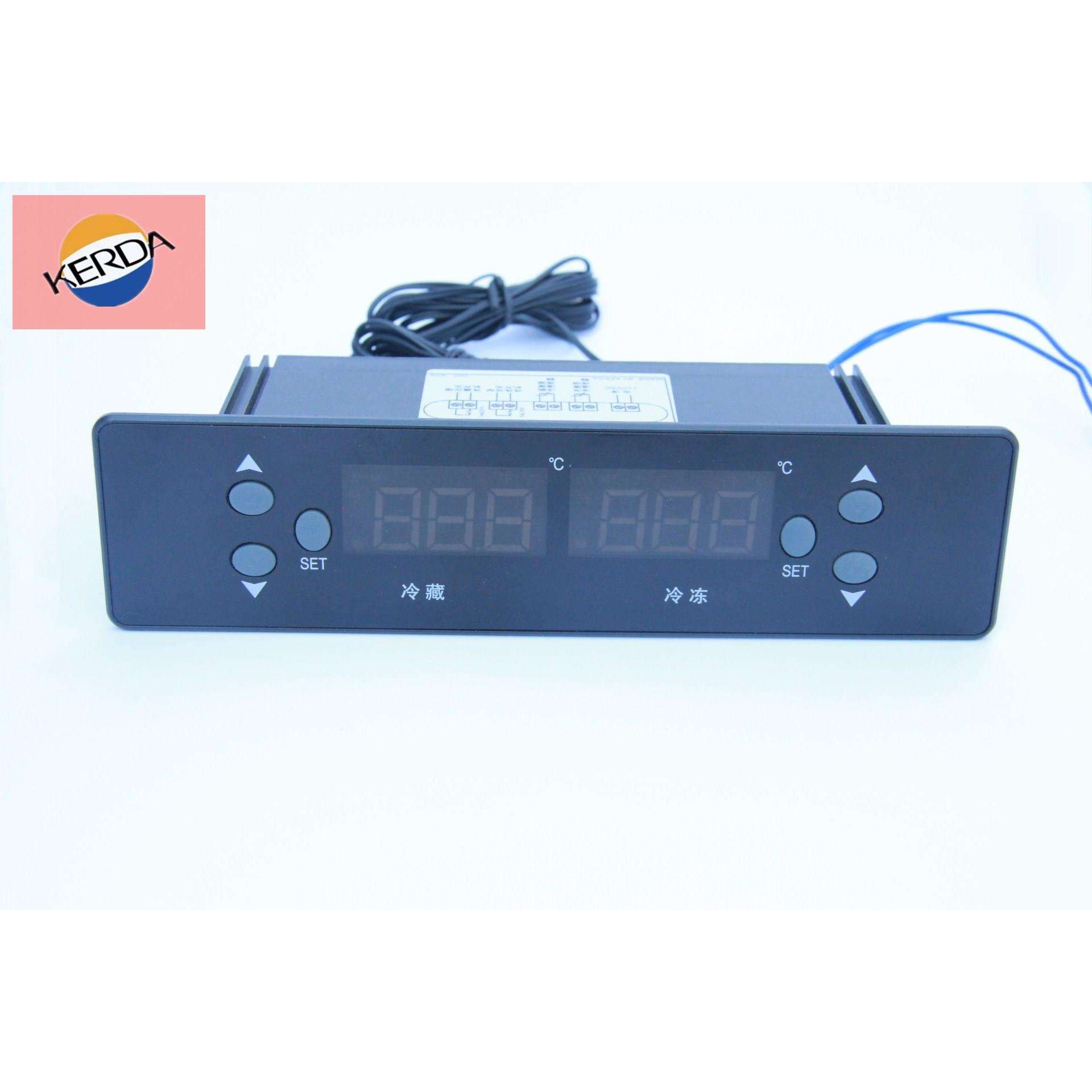冷柜双温电子温度控制器冷藏冷冻高亮数码显示面板KT-8000