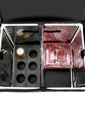 磁条外卖箱送餐箱黑色保温箱保温防水防盗骑手车载配送冷藏外卖箱