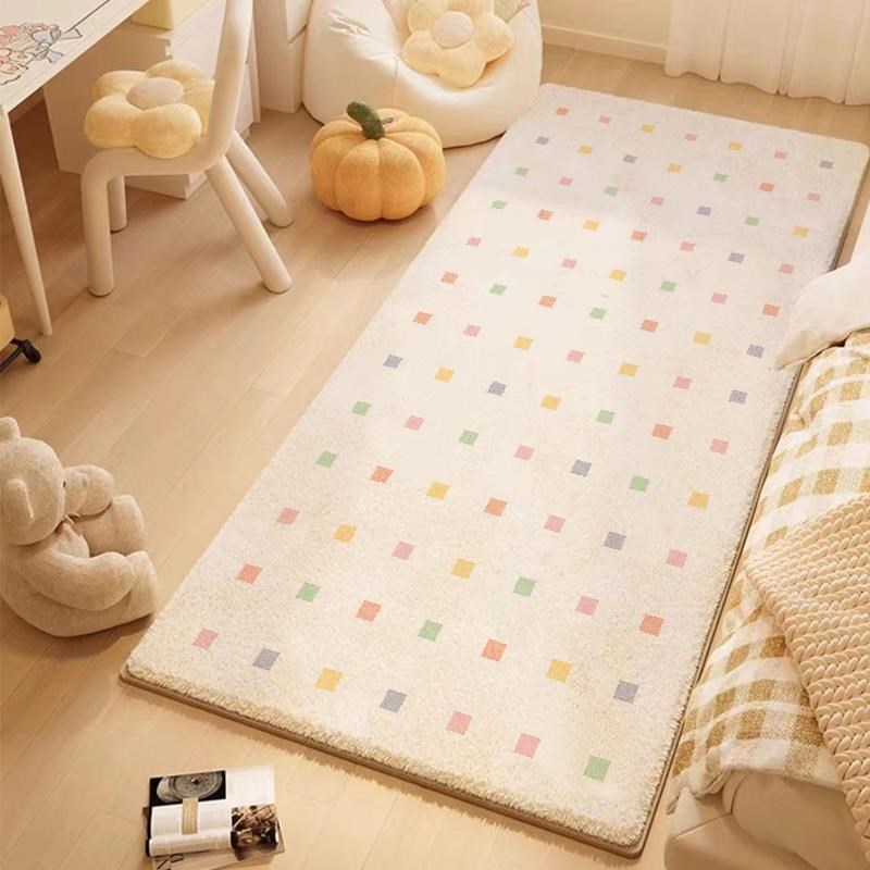 厂家卧室简约清新床边毯客厅沙发茶几垫网红少女房间床边满铺防滑