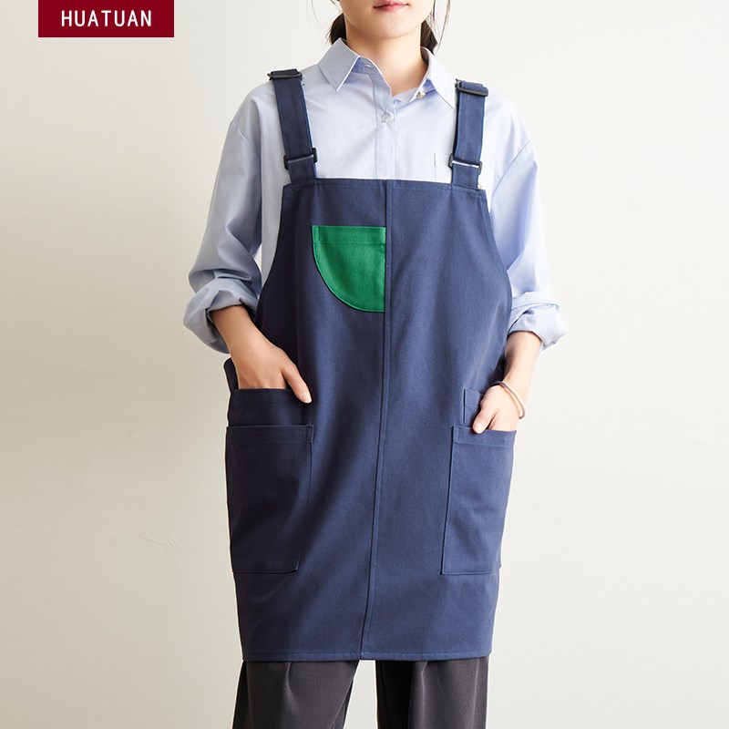 纯棉理发师超市餐饮家用厨房奶茶咖啡蛋糕饭店定制lTogo工作服围