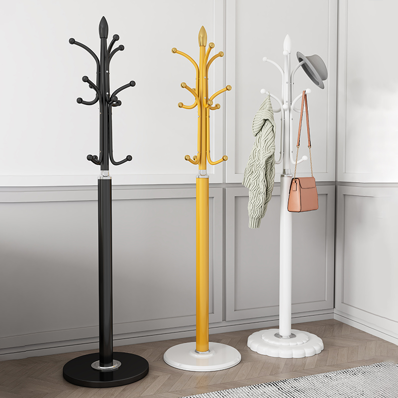 铁艺衣帽架落地卧室挂衣服立式挂包包置物架简约家用客厅挂包架子