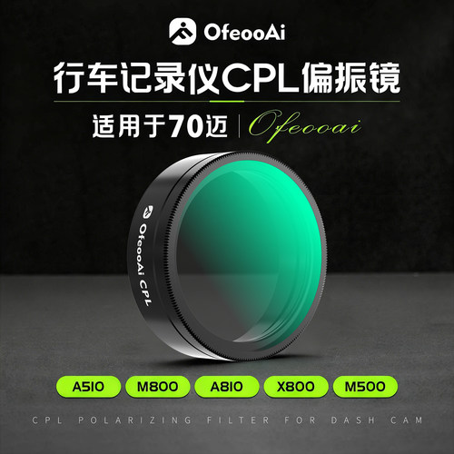 专业防反光70迈行车记录仪偏振镜