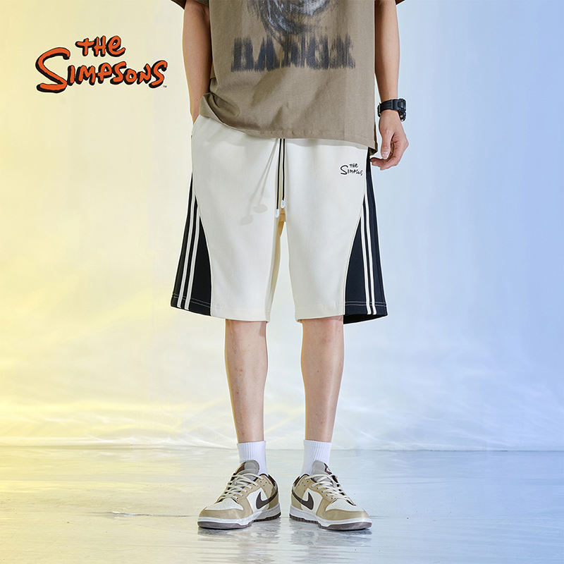 辛普森一家拼接百搭休闲短裤