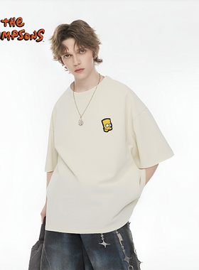 THE SIMPSONS辛普森一家短袖纯棉T恤夏季新款透气圆领上衣