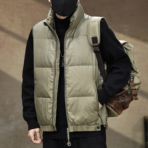 【羽绒服马甲90鸭绒男冬季新款】