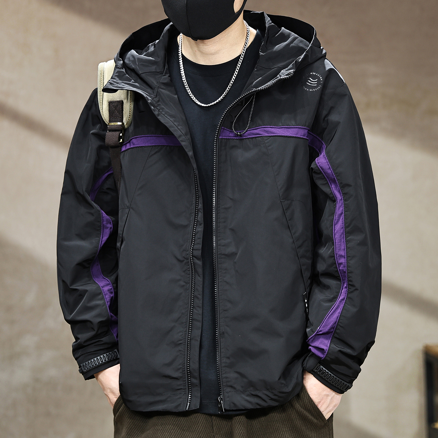 【雾灰新款机能紫户外宽松男士】