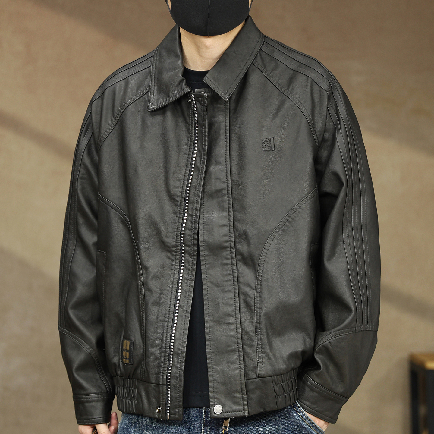 【2025秋季新款PU皮衣夹克外套】