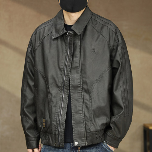 【2025秋季新款PU皮衣夹克外套】