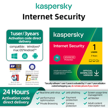 Kaspersky Security Software Activation -1User3Year New Subscription VIP Membership Activation Code