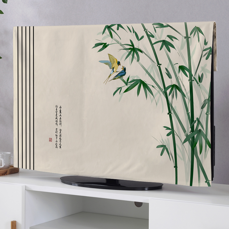 电视机防尘罩套盖布55寸65寸75寸中式壁挂式家用T新款全包电视罩
