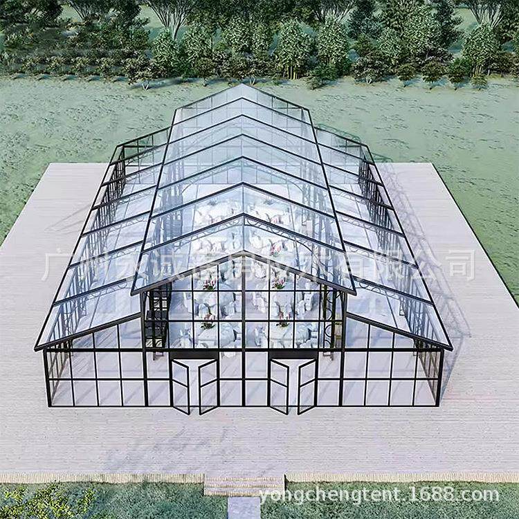 厂家直销户外铝合金透明中庭篷房酒店宴会活动婚庆典礼温室帐篷
