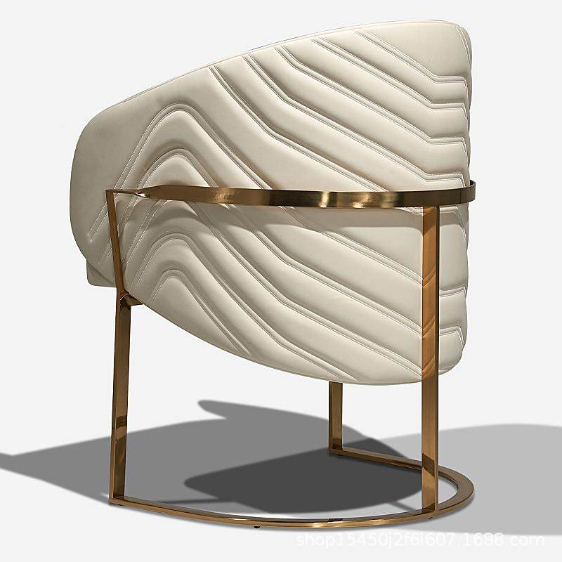 意式极轻奢餐椅家用现靠代简约背舒适餐厅酒店设计师简售楼AXQ椅