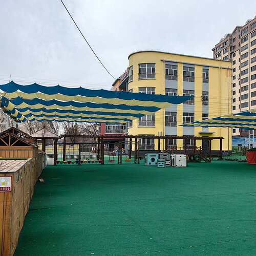 电动遮阳棚安装户外庭简手院幼儿园OBN智能遮阳动易折叠帘天棚帘