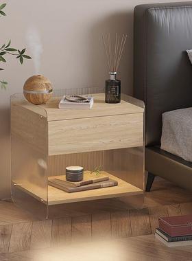 床亚克力储物8RQX4SZH床头家现代简约柜卧室小型边柜收纳储物柜用