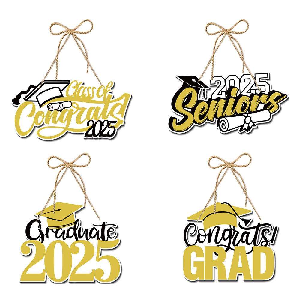 欧美毕业糕装饰C661l蛋asso2025大插牌毕蛋业季派对装饰f糕插牌