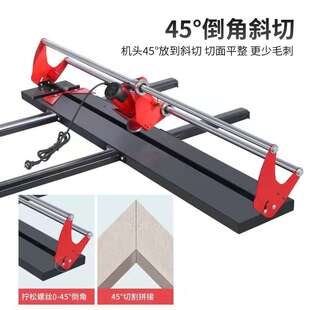 便携式电动角瓷砖HAV切割机45度倒斜切磨边石材工具槽开台式倒角