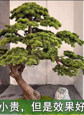 仿真观迎罗客松汉松假VEX松树造景商场室内盆景装饰造型景人美松