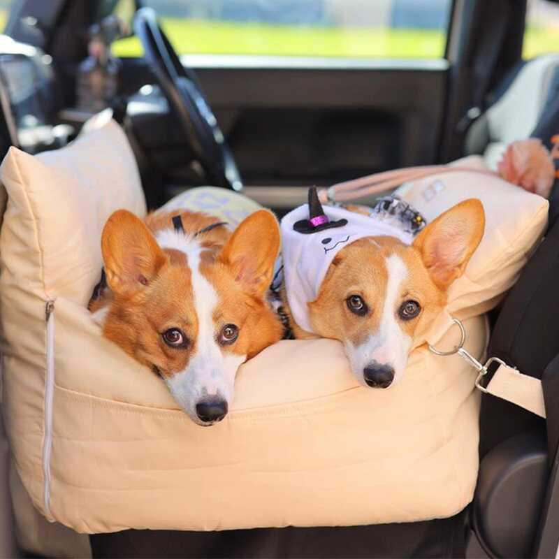 柯基车载狗窝小型犬中控宠物w狗狗汽车垫安全座椅防水防脏坐车神