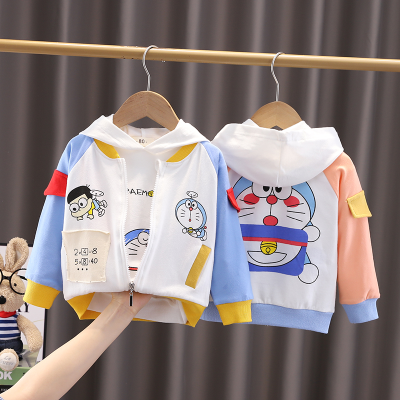 宝宝夏季b外套男女童空调服纯棉薄款小童卡通儿童装春秋韩版开衫