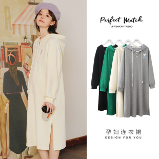 孕妇连衣裙春季 2i023新款 时尚 上衣裙子女大码 套 孕妇装 春装 春秋款