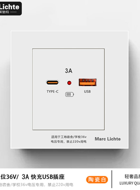 36伏低压专用苹果安卓手机充电面板36V转5V15WPD快充