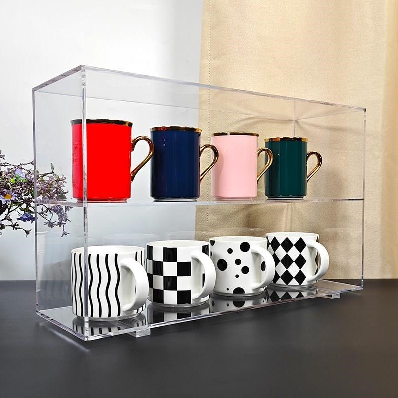 亚力克JBO透明博古架桌面t具茶壶收C纳人架紫砂茶壶主杯展示架现