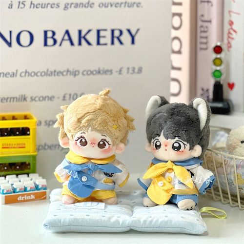 玩偶公仔无属性套装棉花娃娃10cm现货换装衣服娃衣校园风替换衣服