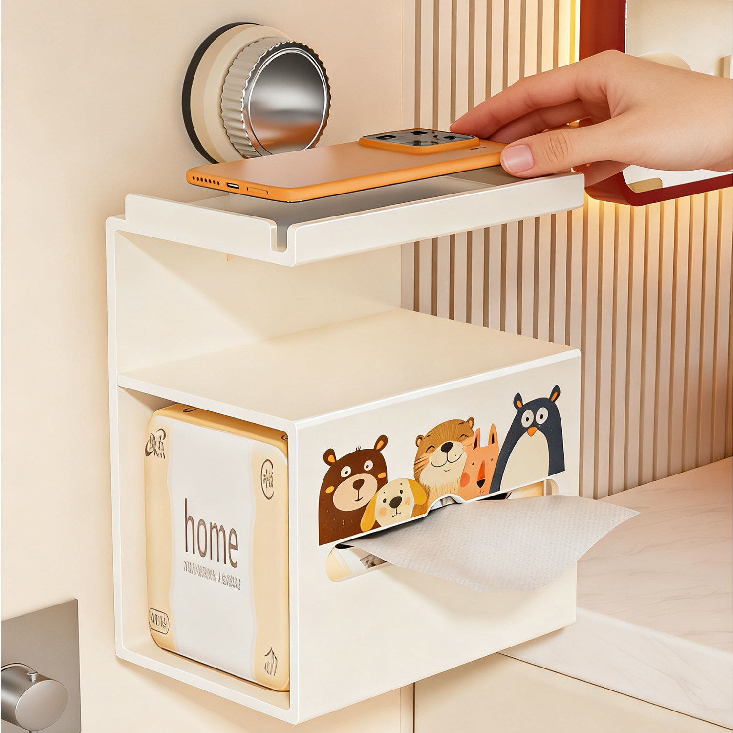 免打孔卫生间纸巾盒纸盒壁挂式浴室抽纸厕所洗手间卷纸打孔置物架,收纳整理,纸巾盒,淘宝优惠券,粉丝福利购,淘宝优惠卷