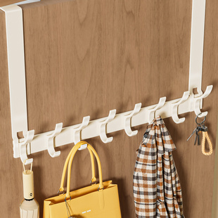 门后挂钩挂衣架免打孔门上挂架挂衣钩卧室房门背后衣服整理置物架