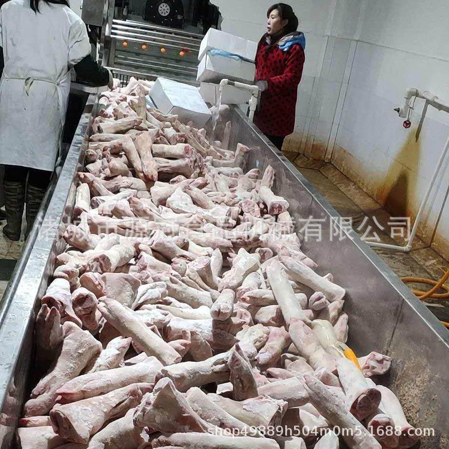 连续式解冻机 冻品冻肉冻盘解冻清洗流水线 冻鸡爪鸡腿大虾化冻机