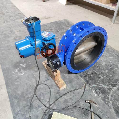 DN450铸钢材质矿用防爆电动蝶阀 煤矿电动蝶阀 D9B41X-16C