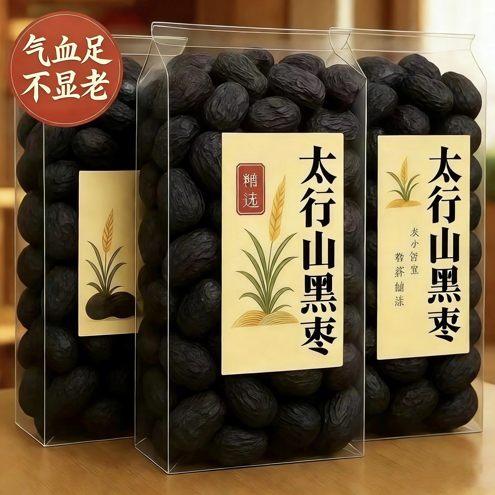 黑枣无核正宗太行山特级官方旗舰店软枣野生黑枣新疆特产紫晶黑枣